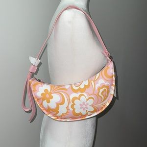 Retro Crescent Baguette Bag